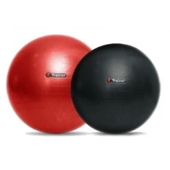 BALLON SUISSE ROUGE 75 Cm Anti-éclatement 4Trainer -Aptitude Équipement ballon suisse 75 cm anti eclatement 4trainer 2