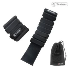 Bandes Lestées Silicone - Noir - 2 X 0,5kg - 4TRAINER -Aptitude Équipement bandes lestees silicone noir 2 x 05kg 4trainer 4