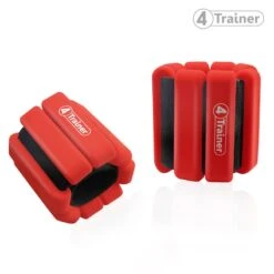 Bandes Lestées Silicone - Rouge - 2 X 1kg - 4TRAINER -Aptitude Équipement bandes lestees silicone rouge 2 x 1kg 4trainer 2