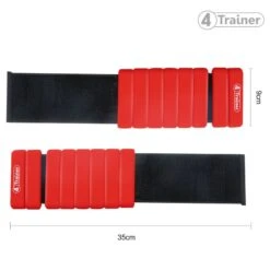 Bandes Lestées Silicone - Rouge - 2 X 1kg - 4TRAINER -Aptitude Équipement bandes lestees silicone rouge 2 x 1kg 4trainer 3