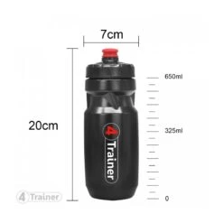 Bidon Sport BL4CK 650ml - 4Trainer -Aptitude Équipement bidon sport bl4ck 650ml 3