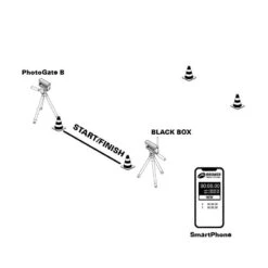 BROWER Timing System - Kit BLACK BOX™ : Motion Start + 1 Barrière - Chronométrage Bluetooth -Aptitude Équipement brower black box timing system 2