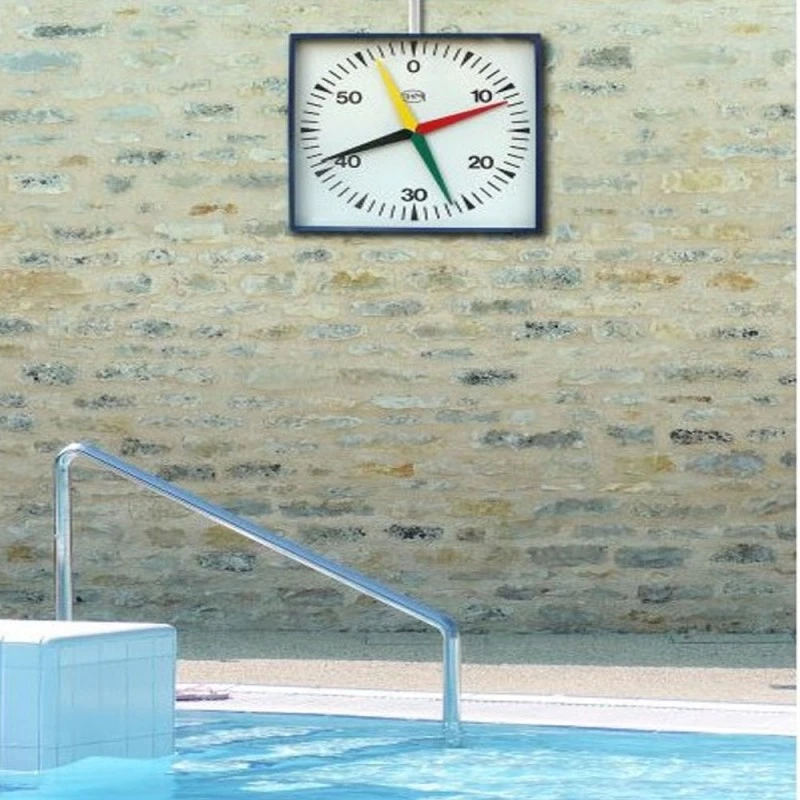 Chronomètre Piscine 4 Aiguilles - 62,5cm X 62,5cm - IHM 7 Chronomètre Piscine 4 Aiguilles - 62,5cm X 62,5cm - IHM – Image 5