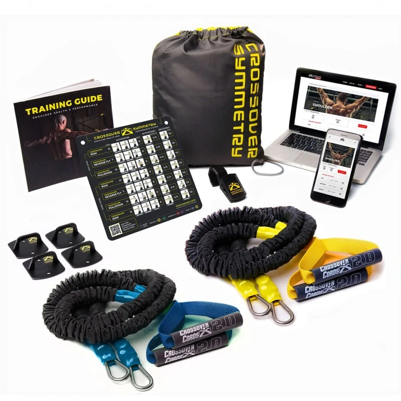 CROSSOVER SYMMETRY® Pack Épaule - 2 Paires De Sangles De Résistance + 4 Ancres Murales 3 CROSSOVER SYMMETRY® Pack Épaule - 2 Paires De Sangles De Résistance + 4 Ancres Murales