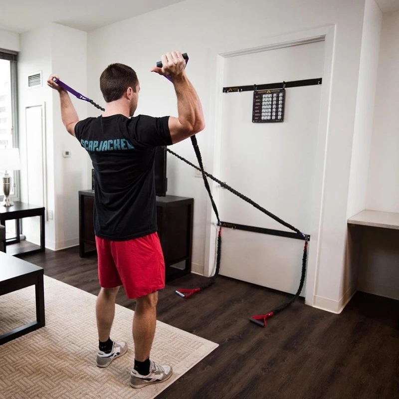 CROSSOVER SYMMETRY® Pack Épaule - 2 Paires De Sangles De Résistance + 4 Sangles Rack à Squat 5 CROSSOVER SYMMETRY® Pack Épaule - 2 Paires De Sangles De Résistance + 4 Sangles Rack à Squat – Image 3