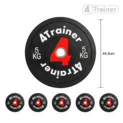 Disque Olympique - Bumper De Musculation Pour Barre D'Haltérophilie - 4Trainer -Aptitude Équipement disque olympique bumper 4trainer 5