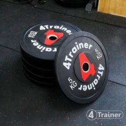 Disque Olympique - Bumper De Musculation Pour Barre D'Haltérophilie - 4Trainer -Aptitude Équipement disque olympique bumper 4trainer 6