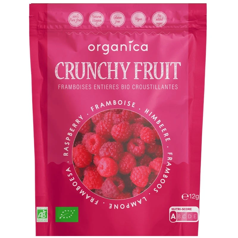 FRAMBOISE CRUNCHY FRUIT BIO - 100% Framboises Biologiques Lyophilisées 3 FRAMBOISE CRUNCHY FRUIT BIO - 100% Framboises Biologiques Lyophilisées