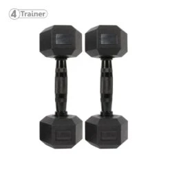 HALTÈRE HEXAGONAL - à L'unité - BL4CK - 4Trainer -Aptitude Équipement haltere hexagonal a l unite bl4ck 4trainer 2