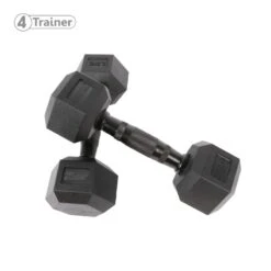 HALTÈRE HEXAGONAL - à L'unité - BL4CK - 4Trainer -Aptitude Équipement haltere hexagonal a l unite bl4ck 4trainer 3