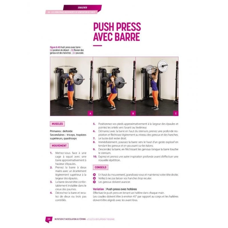 Musculation Et Nutrition Au Féminin - 4TRAINER Editions 7 Musculation Et Nutrition Au Féminin - 4TRAINER Editions – Image 5