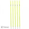PIQUETS SLALOM - Pointe Acier Jaune - LOT DE 5 - 180cm - 4TRAINER -Aptitude Équipement piquets slalom pointe acier jaune lot de 5 180cm 4trainer