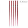 PIQUETS SLALOM - Pointe Acier Rouge - LOT DE 5 - 160cm - 4TRAINER -Aptitude Équipement piquets slalom pointe acier rouge lot de 5 160cm 4trainer