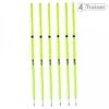 PIQUETS SLALOM TELESCOPIQUES - Pointe Acier Jaune - LOT DE 6 - 1m à 1,80m - 4TRAINER -Aptitude Équipement piquets slalom telescopiques pointe acier jaune lot de 6 1m a 180m 4trainer