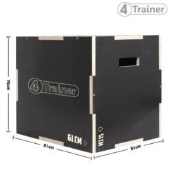 PLYOBOX 3 En 1 - Surface Anti-Dérapante - 4TRAINER -Aptitude Équipement plyobox 3 en 1 surface anti derapante 4trainer 5