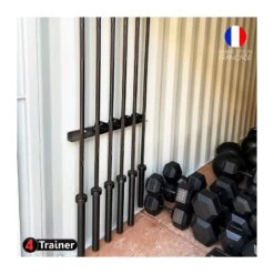 Rack De Stockage Mural Pour Barres Olympiques - 4TRAINER -Aptitude Équipement rack de stockage mural pour barres olympiques 4trainer 3