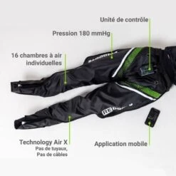 REBOOTS GO X - Pressotherapie Réglable Bluetooth® Et Sans Tuyaux -Aptitude Équipement reboots go x pressotherapie reglable bluetooth et sans tuyaux 2