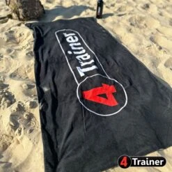 Serviette PLAGE - Logo 4TRAINER - 150cm X 70cm - 100% Coton - 4TRAINER -Aptitude Équipement serviette plage logo 4trainer 150cm x 70cm 100 coton 4trainer 3
