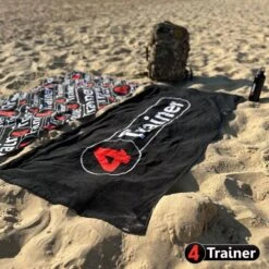 Serviette PLAGE - Logo 4TRAINER - 150cm X 70cm - 100% Coton - 4TRAINER -Aptitude Équipement serviette plage logo 4trainer 150cm x 70cm 100 coton 4trainer 5