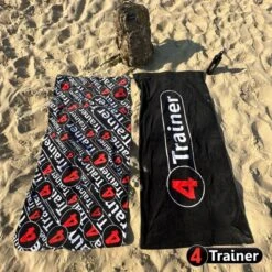 Serviette PLAGE - Monogramme 4TRAINER - 150cm X 70cm - 100% Coton - 4TRAINER -Aptitude Équipement serviette plage monogramme 4trainer 150cm x 70cm 100 coton 4trainer 2