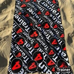 Serviette PLAGE - Monogramme 4TRAINER - 150cm X 70cm - 100% Coton - 4TRAINER -Aptitude Équipement serviette plage monogramme 4trainer 150cm x 70cm 100 coton 4trainer 4