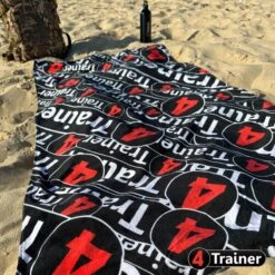 Serviette PLAGE - Monogramme 4TRAINER - 150cm X 70cm - 100% Coton - 4TRAINER -Aptitude Équipement serviette plage monogramme 4trainer 150cm x 70cm 100 coton 4trainer 5