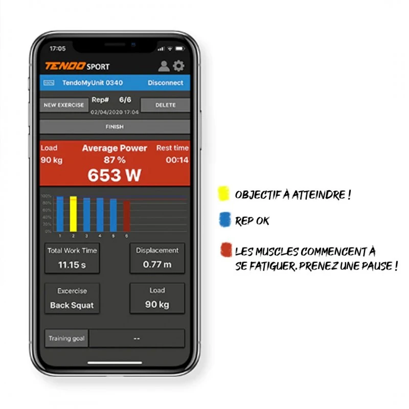 TENDO SPORT My Unit - Capteur Connecté Pour Haltérophilie 8 TENDO SPORT My Unit - Capteur Connecté Pour Haltérophilie – Image 6