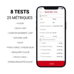 VIBE - Capteur De Mouvement En Performance Athlétique : 1RM - SAUT, FORCE, FOULÉE -Aptitude Équipement vibe capteur de mouvement en performance athletique saut force foulee 2